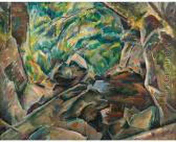 Rocks And Trees (mountain Stream) - view 1