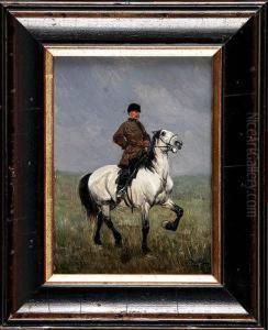 Jezdziec Na Bialym Koniu by Jan Rosen
