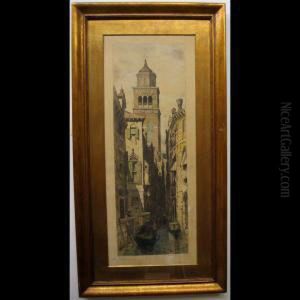 Venice Scene by Henry Mortikar Rosenberg
