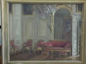 Interieur De Salon by Johann Georg Rosenberg