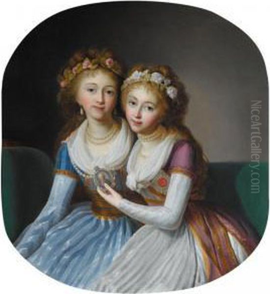 Portrait Of Alexandra Pavlova, Grand Duchess Of Russia (1783 -1801)and Elena Pavlovna, Grand Duchess Of Russia (1784-1803) - view 1