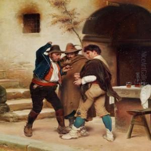 Three Roman Morra Players