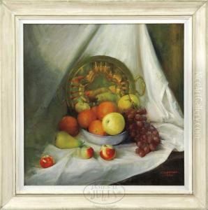 American, - )still Life Of Fruit by Albert Rosenthal