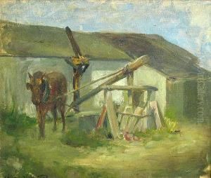 A Horse Near A Well by Albert Rosenthal