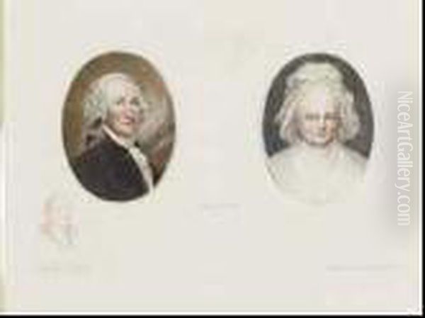 Portraits Of George And Martha Washington - view 1