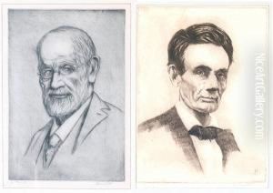 Portraits: Freud; Young Abraham Lincoln; Beethoven; Stephen C. Foster; Abraham Lincoln Study; Abraham Lincoln Portraits: Freud; Young Abraham Lincoln; Beethoven; Stephen C. Foster; Abraham Lincoln Study; Abraham Lincoln
