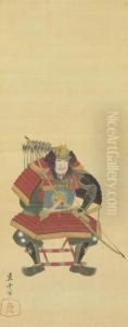 Portrait Of Minamoto No Yoshiie by Nagasawa Rosetsu