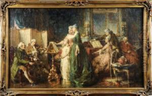 Le Salon De Musique by Jean Guillaume Rosier