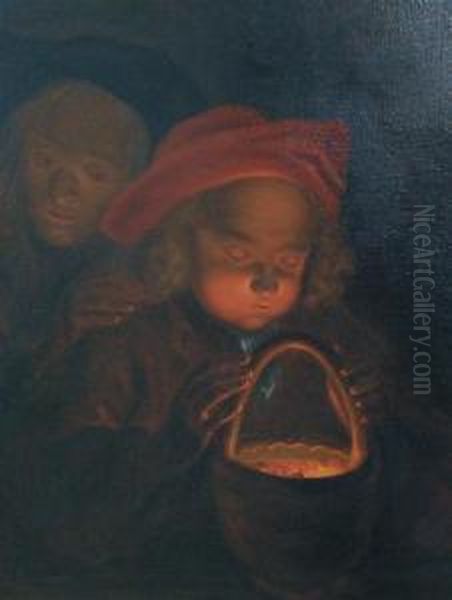 Boy Holding A Brazier - view 1