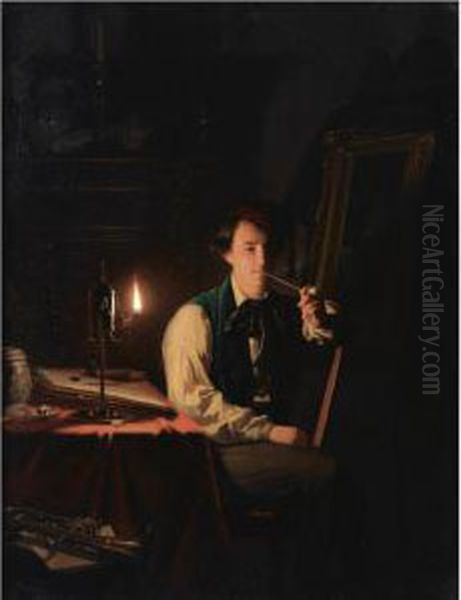 The Artist In His Studio - view 1