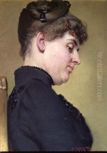 Portrait Of A Lady by Christian Meyer Ross