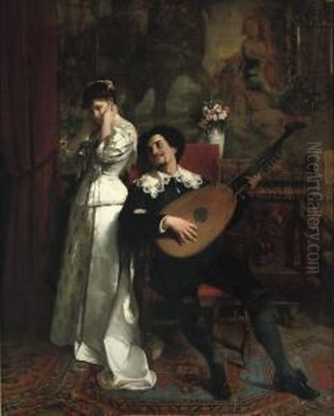 Playing The Mandoline - view 1