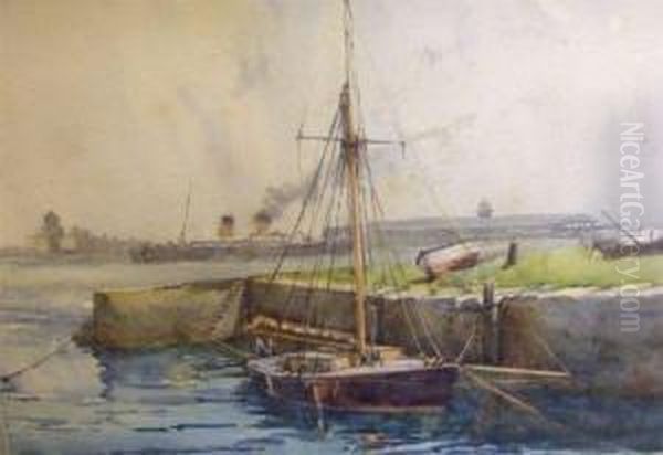 Steam And Sail Ships In Harbour - view 1
