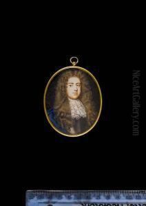 Henry Paget, 1st Earl Of Uxbridge (c.1663-1743), Wearing Blue Robe And White Lace Cravat Over Armoured Breast-plate And Light-brown Full-bottomed Natural Wig.