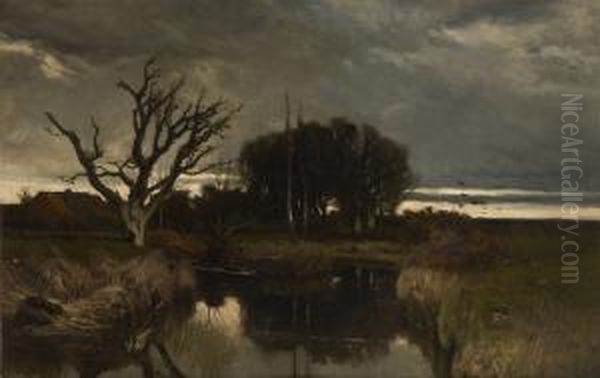 Coucher De Soleil Sur L'etang - view 1
