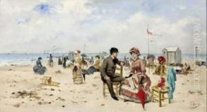 Plage Animee by Paul Rossert