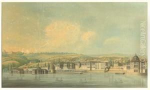 Vue De La Rive Europeenne A Istanbul by Francois Marie Rosset