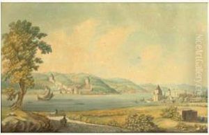 Vue Du Bosphore, Rumeli-hissar by Francois Marie Rosset