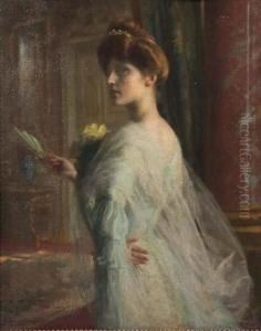 Elegante A L'eventail by Edouard Rosset-Granger