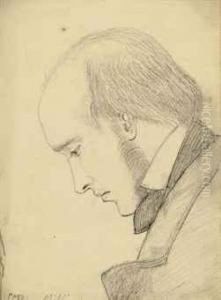 Portrait Of William Michael Rossetti by Christina Rossetti