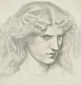 Portrait Of Annie Miller by Dante Gabriel Rossetti