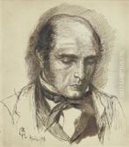 Portrait Of Henry Polidori by Dante Gabriel Rossetti