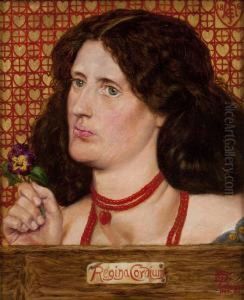 Regina Cordium: A Portrait Of Mrs Aldam Heaton by Dante Gabriel Rossetti