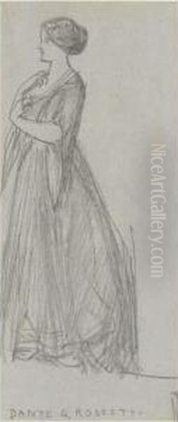 Study Of A Standing Female Figure - view 1