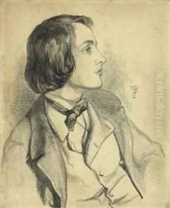 Portrait Of William Michael Rossetti, Half-length, Seated, Turnedto The Right With His Head In Profile