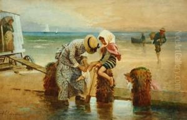 Figures On A Beach - view 1
