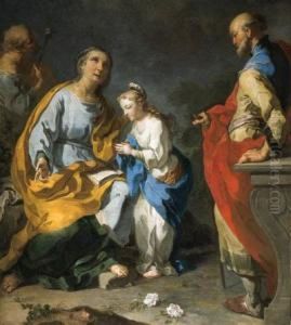 The Education Of The Virgin by Giovanni Battista Rossi