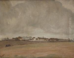Temps Gris Sur Le Village by Joseph Rossi
