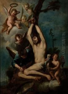 Martyrdom Of A Male Saint by Mariano Rossi