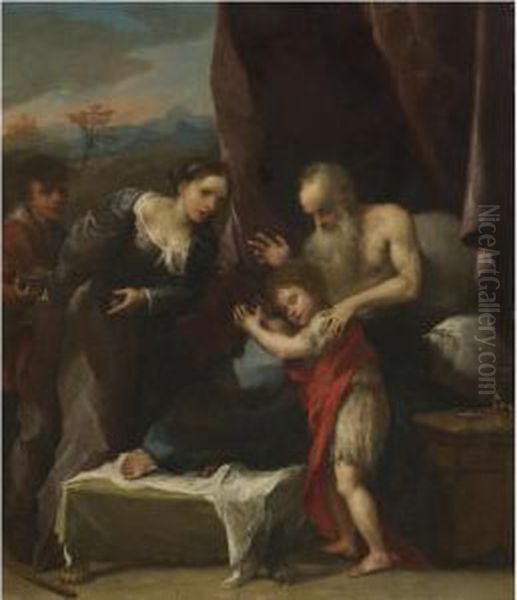 Isaac Blessing Jacob - view 1