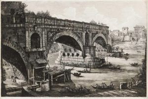 Veduta Dell'arco Di Settimio Severo by Luigi Rossini