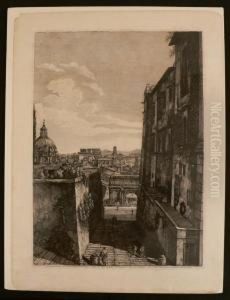 Veduta Del Clivo Capitolino by Luigi Rossini