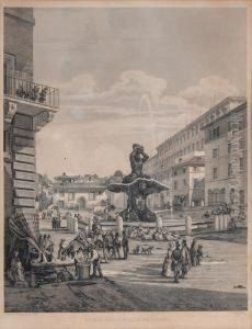 Scorcio Di Piazza Barberini by Luigi Rossini