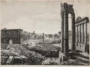 Veduta Generale Del Foro Romano by Luigi Rossini