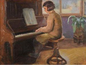 Giovane Pianista by Romano Rossini