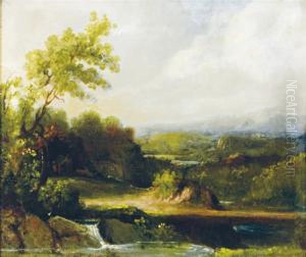 Peaceful Path By A Brook - view 1