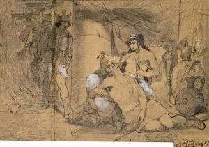 Mythologische Szene by Alexander Rothaug