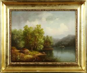 Landskap Med Vattendrag by Carl Abraham Rothsten