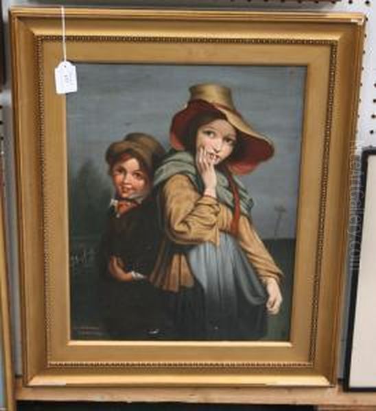 Two Children In A Landscape - view 1