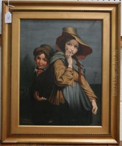 Two Children In A Landscape - view 1