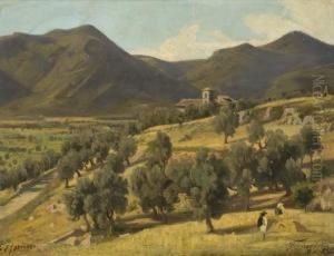 Vue De Terracina, Italie by Carl Johann F. Rotteken