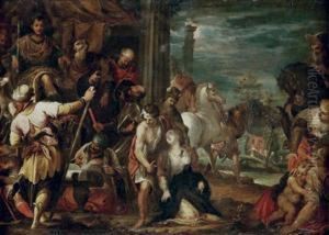 Martyre De Sainte Justine De Padoue, D'apres Veronese by Johann Rottenhammer