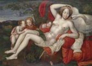 Leda And The Swan by Hans Rottenhammer