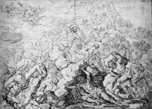 The Fall Of The Giants by Bernard-Eugene-Ant. Rottiers