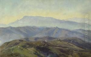 Gebirgslandschaft Bei Olevano by Leopold Rottmann