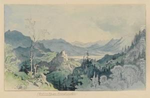 Zugeschrieben - Auf Dem Weg Zur Brunnsteinalpe by Leopold Rottmann